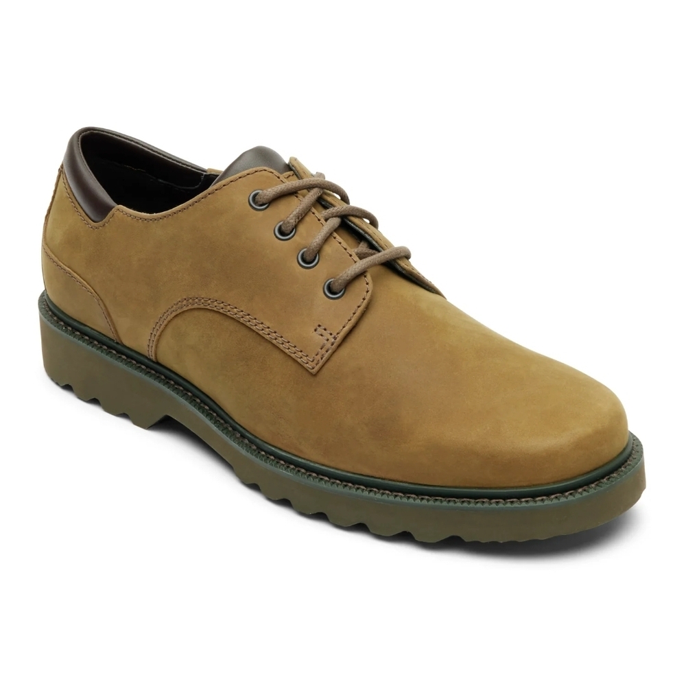 Rockport Hydroshield Waterproof Orthofeet Brown Nubuck Leather Oxfords, Sz 13